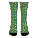 Cute St. Patrick's Day Pattern Print Crew Socks