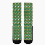 Cute St. Patrick's Day Pattern Print Crew Socks