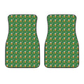 Cute St. Patrick's Day Pattern Print Front Car Floor Mats