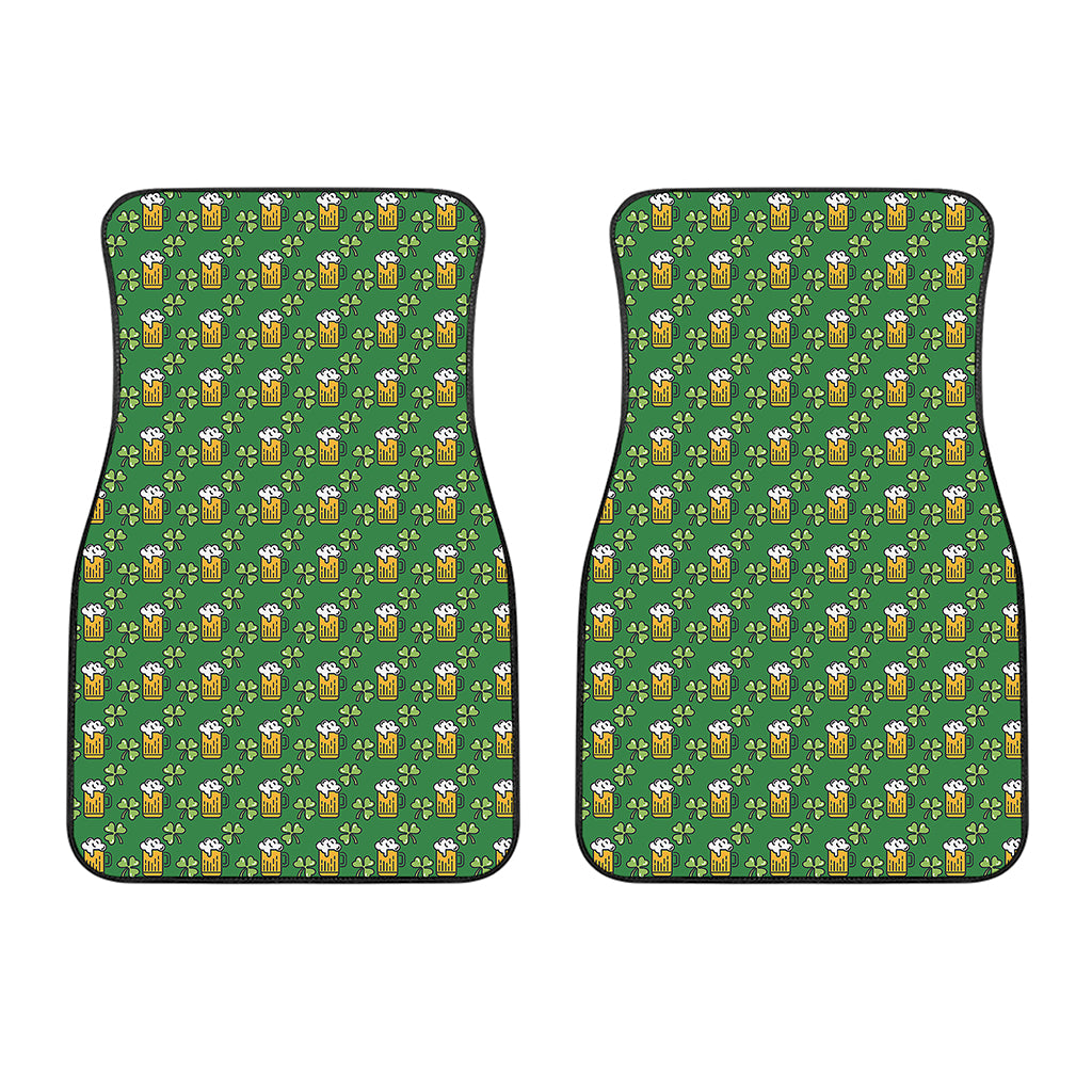 Cute St. Patrick's Day Pattern Print Front Car Floor Mats