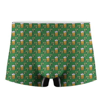 Cute St. Patrick's Day Pattern Print Men's Boxer Briefs