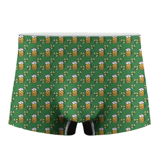 Cute St. Patrick's Day Pattern Print Men's Boxer Briefs