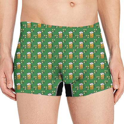 Cute St. Patrick's Day Pattern Print Men's Boxer Briefs
