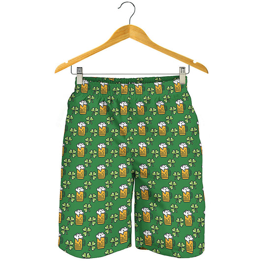 Cute St. Patrick's Day Pattern Print Men's Shorts