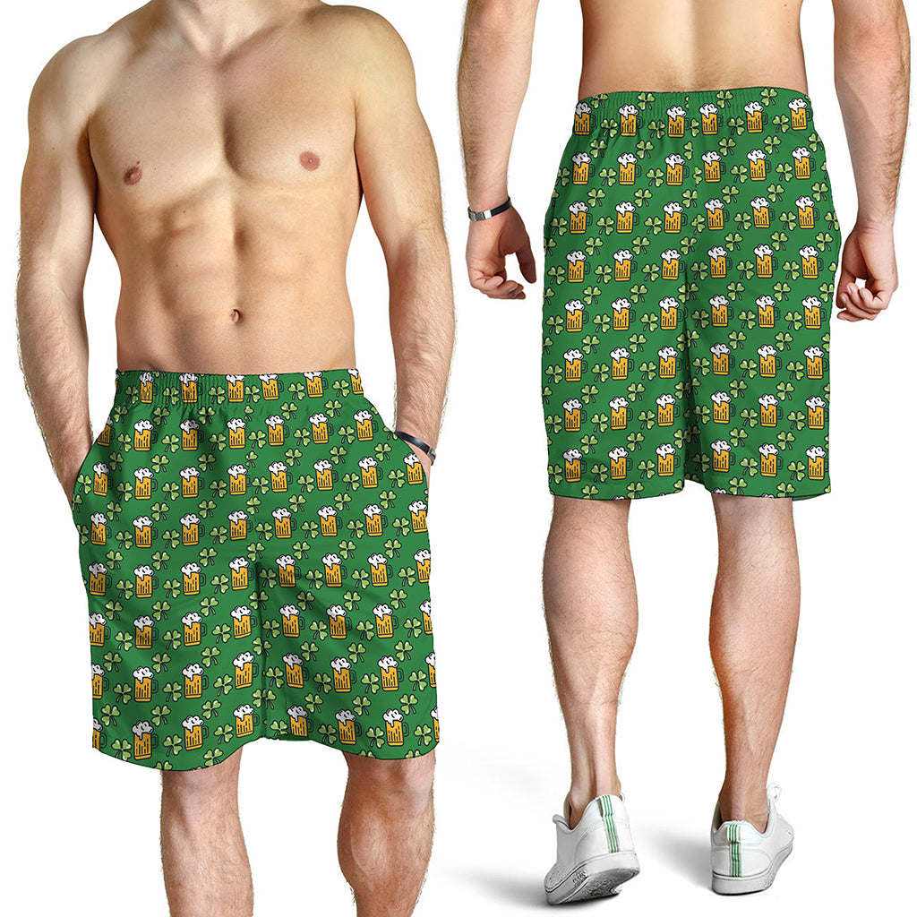 Cute St. Patrick's Day Pattern Print Men's Shorts