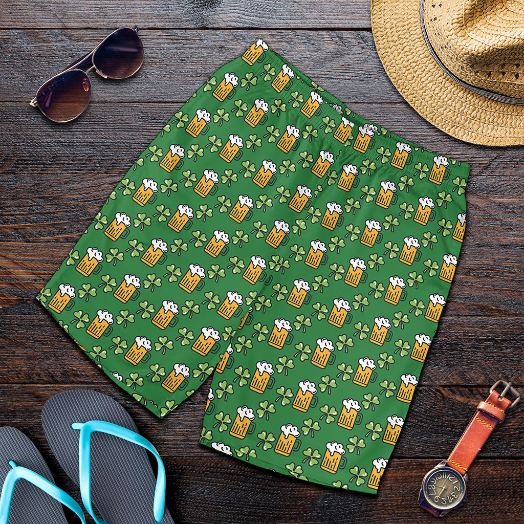 Cute St. Patrick's Day Pattern Print Men's Shorts