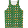 Cute St. Patrick's Day Pattern Print Men's Tank Top