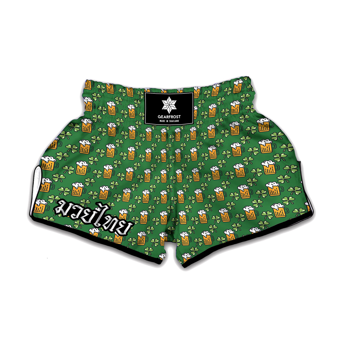Cute St. Patrick's Day Pattern Print Muay Thai Boxing Shorts