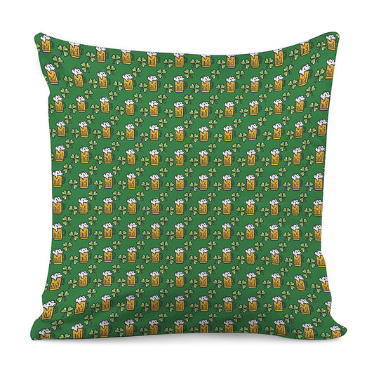 Cute St. Patrick's Day Pattern Print Pillow Cover