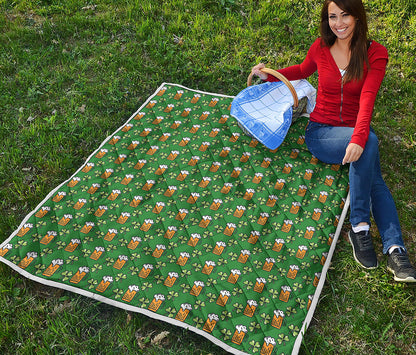 Cute St. Patrick's Day Pattern Print Quilt