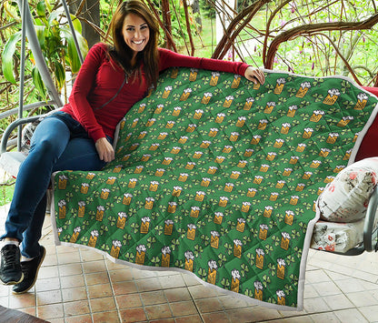 Cute St. Patrick's Day Pattern Print Quilt