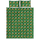 Cute St. Patrick's Day Pattern Print Quilt Bed Set
