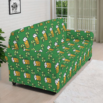Cute St. Patrick's Day Pattern Print Sofa Cover