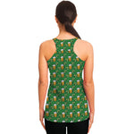 Cute St. Patrick's Day Pattern Print Women's Racerback Tank Top