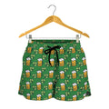 Cute St. Patrick's Day Pattern Print Women's Shorts