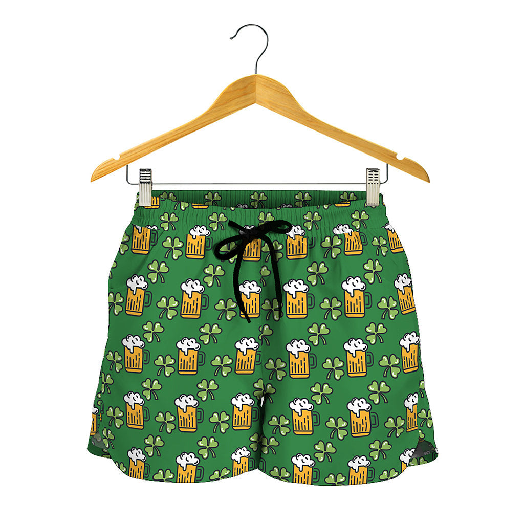 Cute St. Patrick's Day Pattern Print Women's Shorts