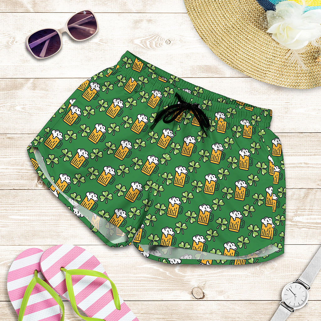 Cute St. Patrick's Day Pattern Print Women's Shorts