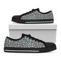 Cute Star Pattern Print Black Low Top Sneakers
