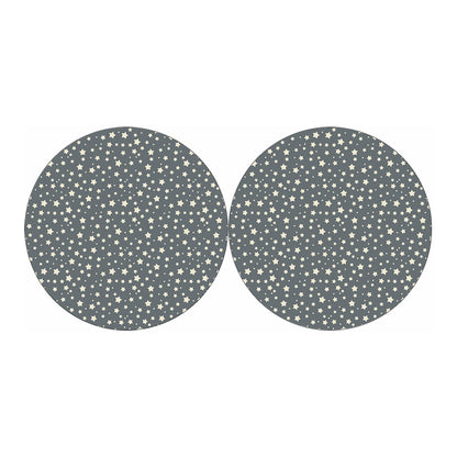 Cute Star Pattern Print Car Coasters