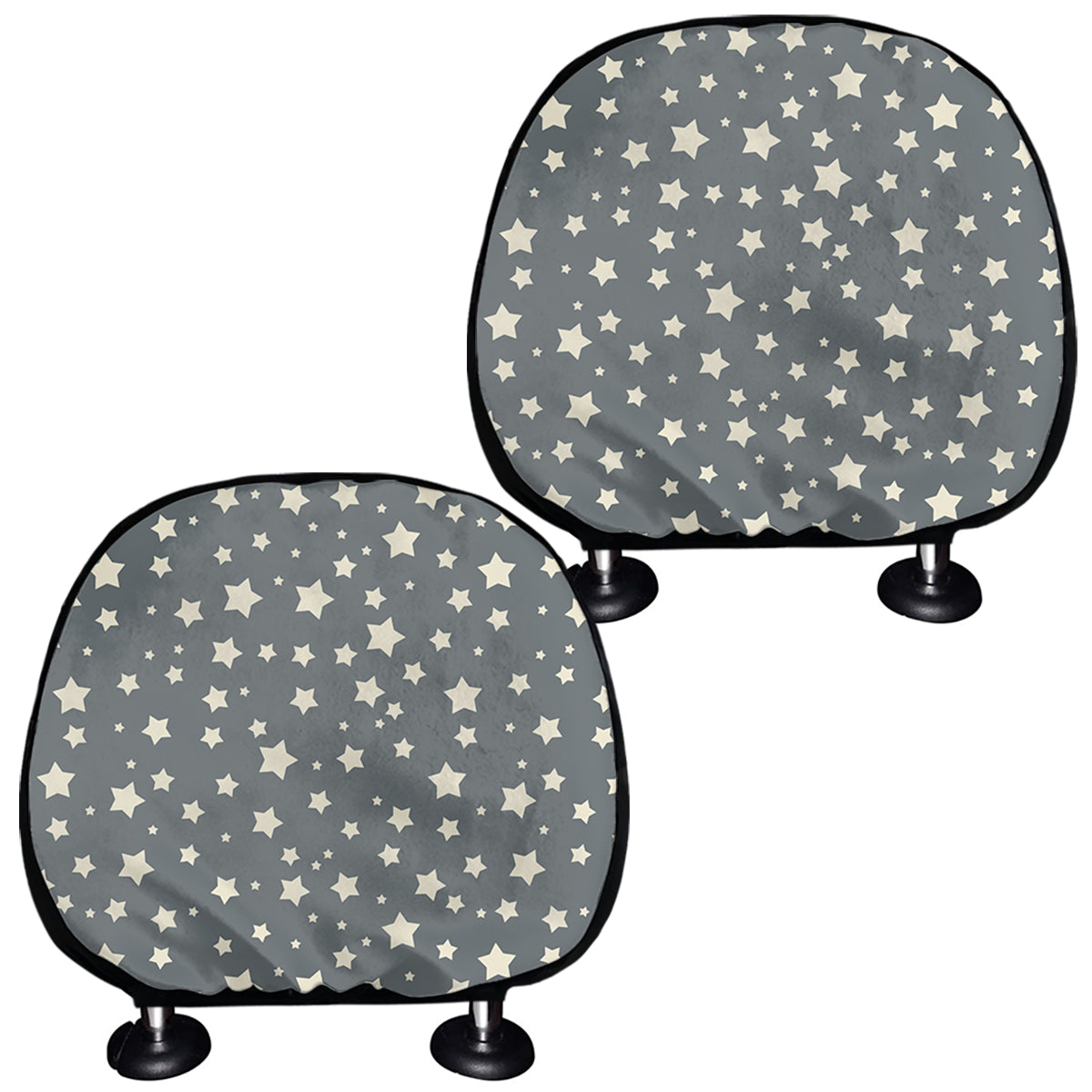Cute Star Pattern Print Car Headrest Covers