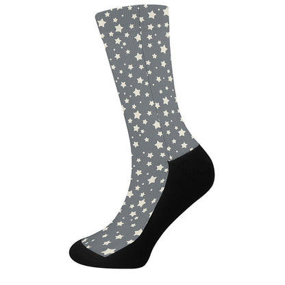 Cute Star Pattern Print Crew Socks