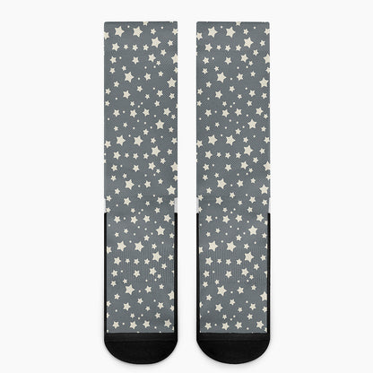 Cute Star Pattern Print Crew Socks