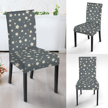 Cute Star Pattern Print Dining Chair Slipcover
