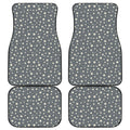 Cute Star Pattern Print Front and Back Car Floor Mats