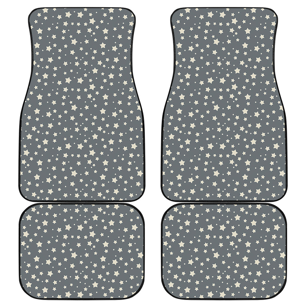 Cute Star Pattern Print Front and Back Car Floor Mats