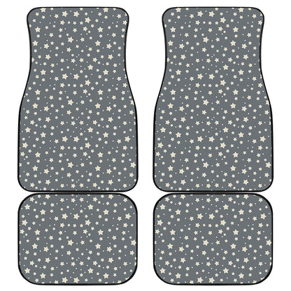Cute Star Pattern Print Front and Back Car Floor Mats