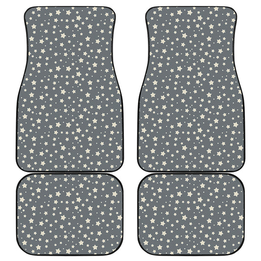 Cute Star Pattern Print Front and Back Car Floor Mats