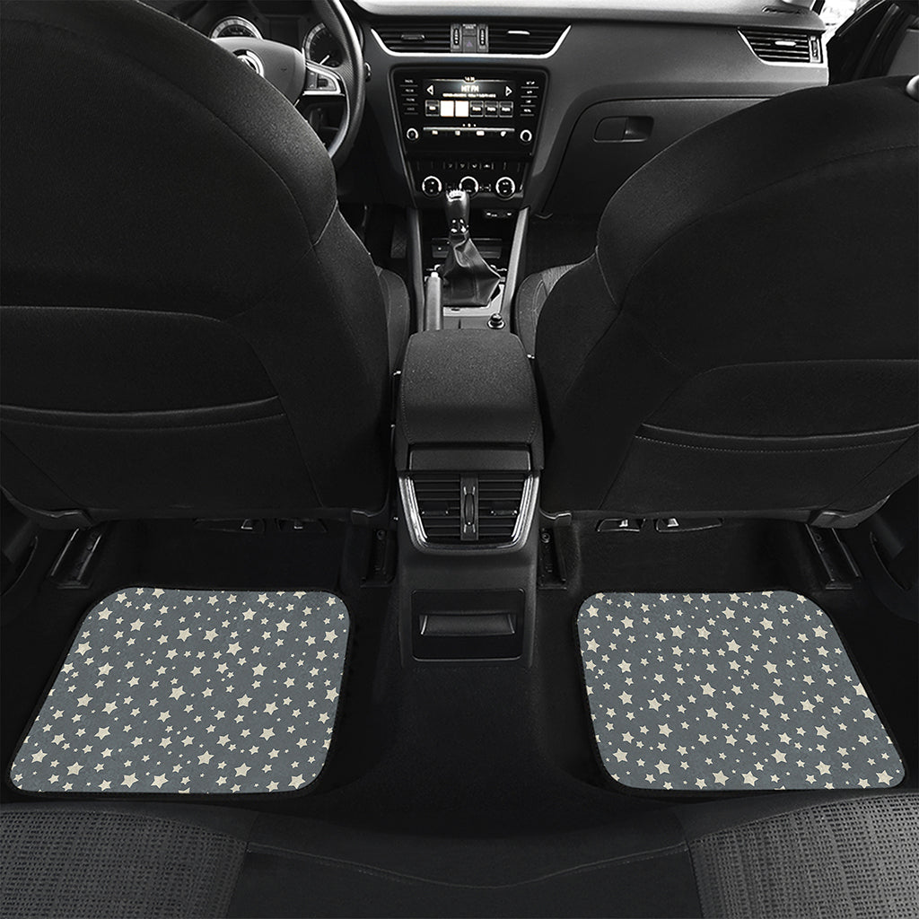 Cute Star Pattern Print Front and Back Car Floor Mats