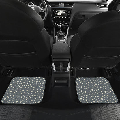 Cute Star Pattern Print Front and Back Car Floor Mats