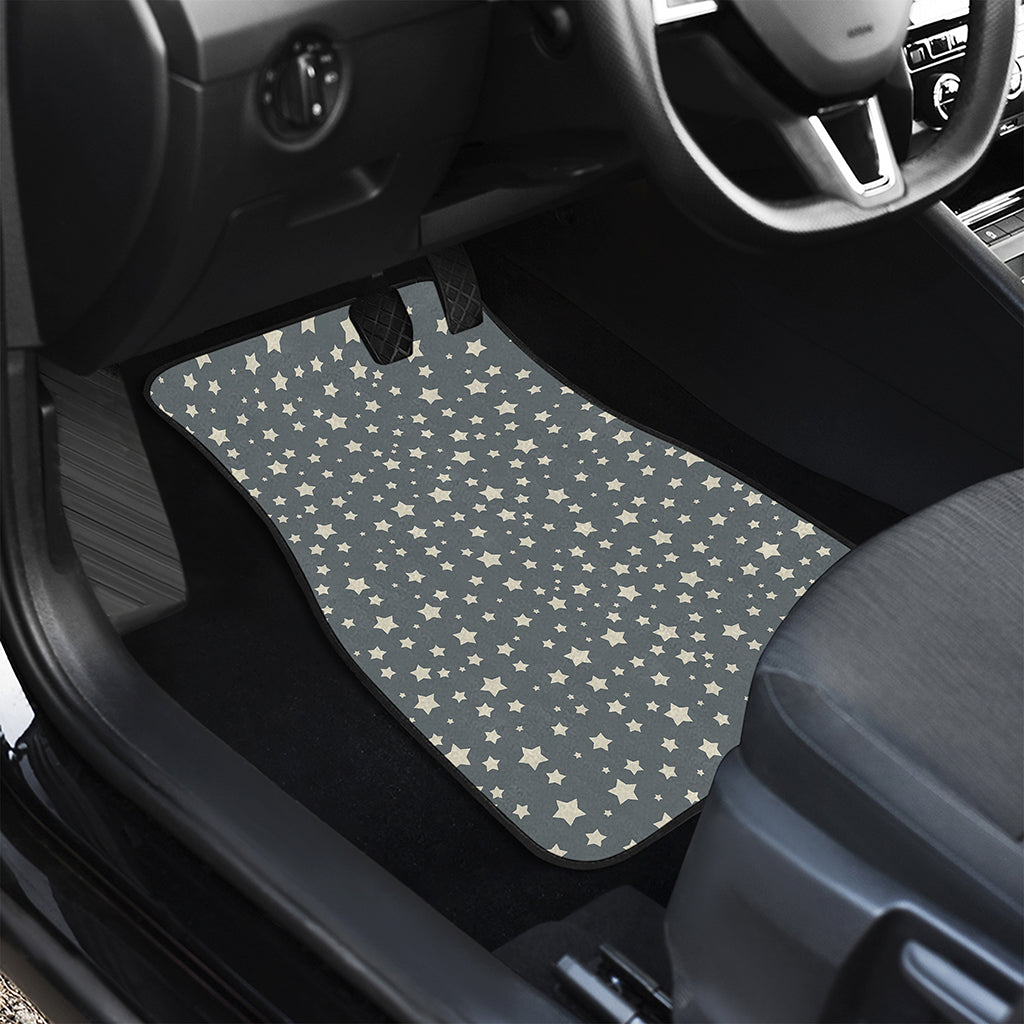 Cute Star Pattern Print Front and Back Car Floor Mats