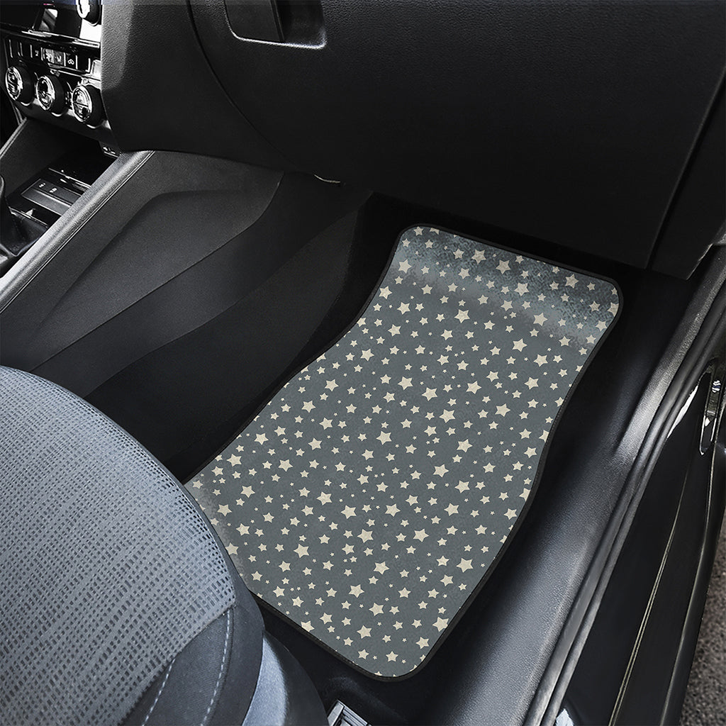 Cute Star Pattern Print Front and Back Car Floor Mats