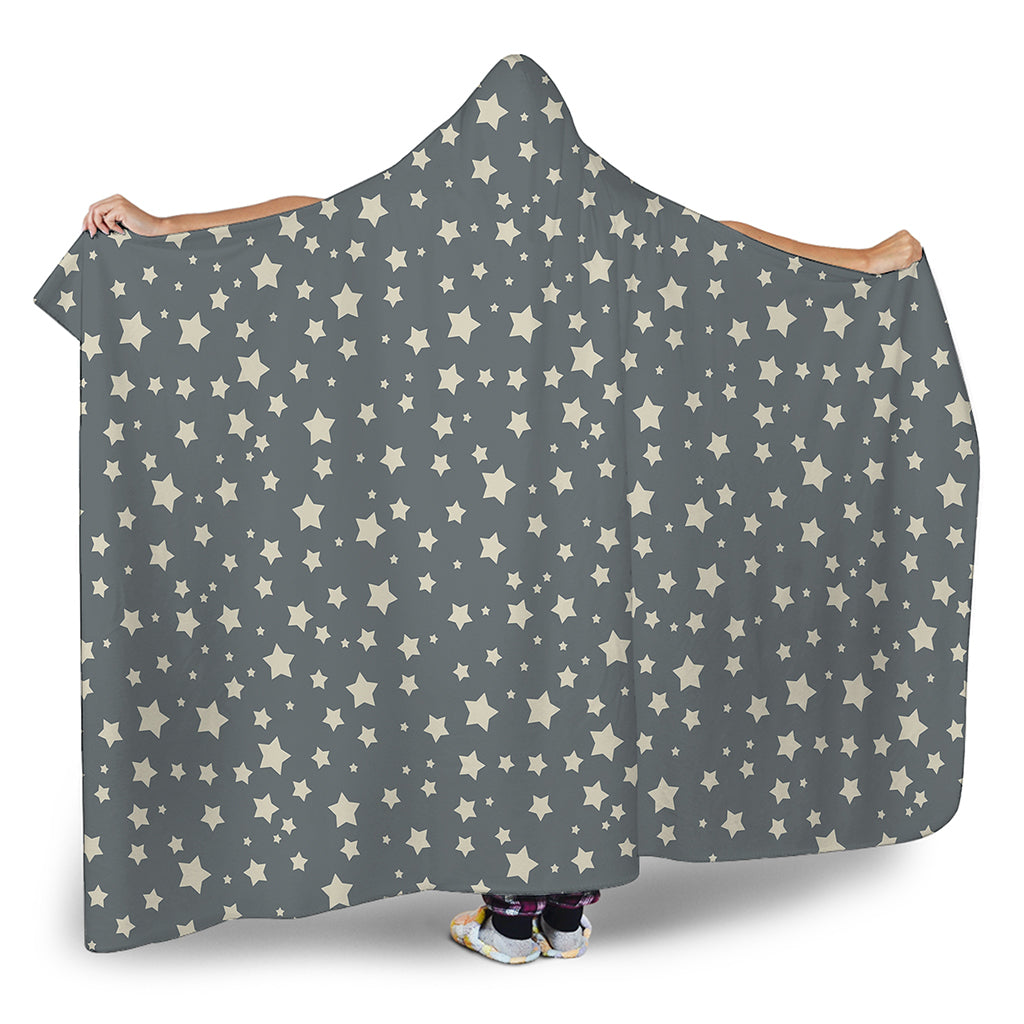 Cute Star Pattern Print Hooded Blanket