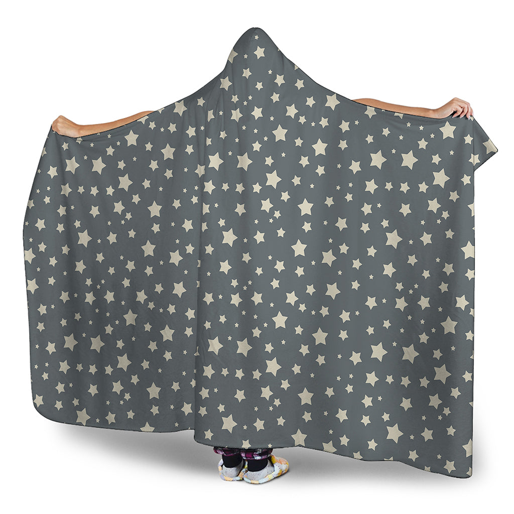 Cute Star Pattern Print Hooded Blanket