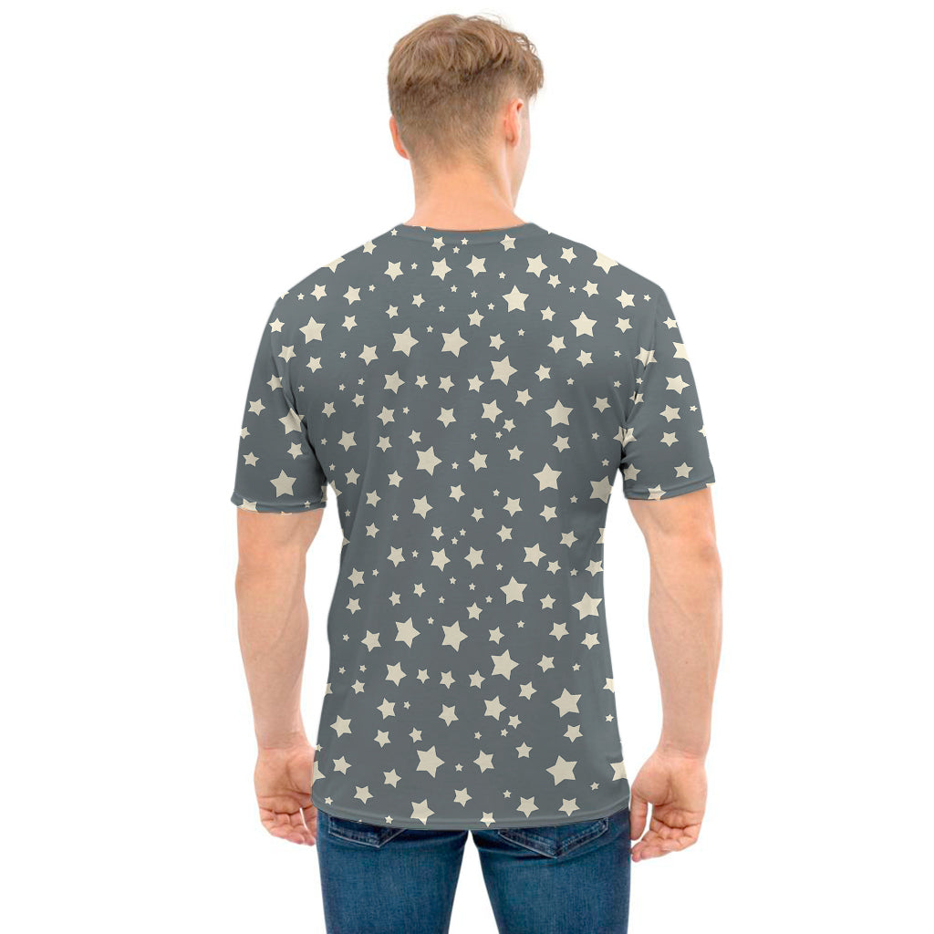 Cute Star Pattern Print Men's T-Shirt