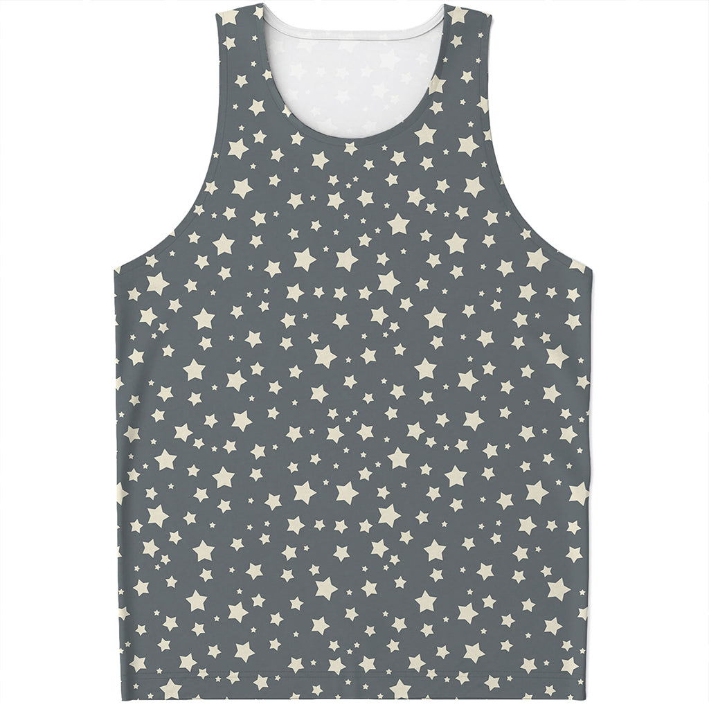 Cute Star Pattern Print Men's Tank Top