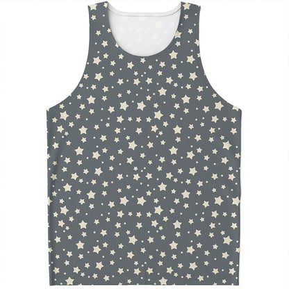 Cute Star Pattern Print Men's Tank Top