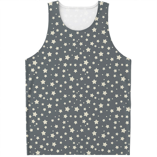 Cute Star Pattern Print Men's Tank Top