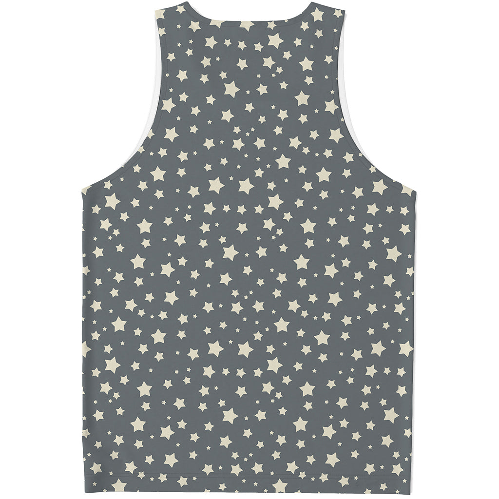 Cute Star Pattern Print Men's Tank Top