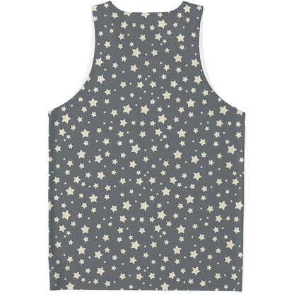 Cute Star Pattern Print Men's Tank Top