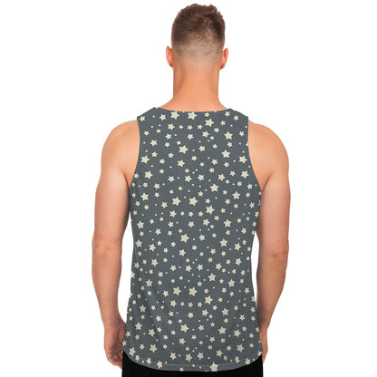 Cute Star Pattern Print Men's Tank Top