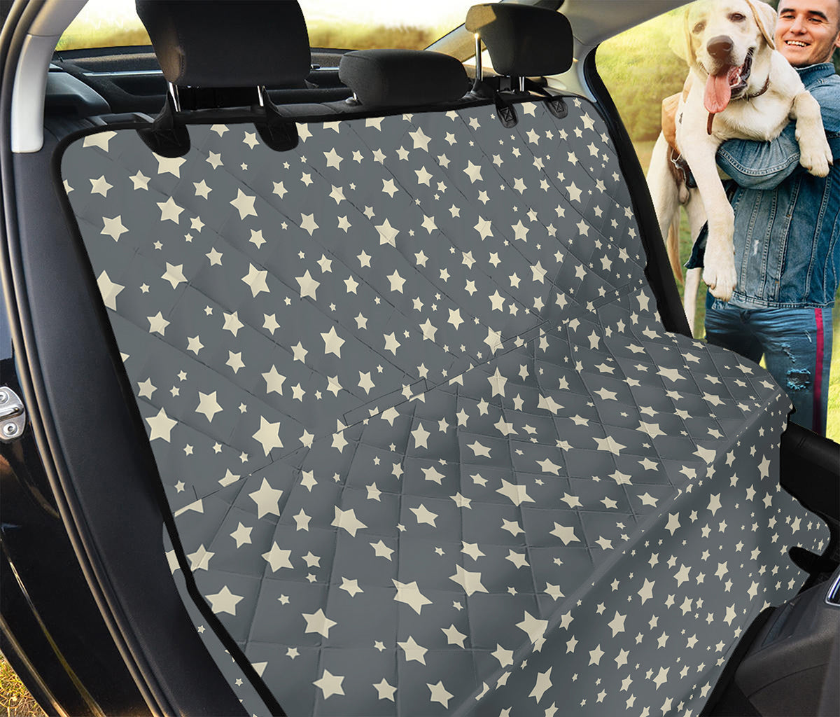 Cute Star Pattern Print Pet Car Back Seat Cover