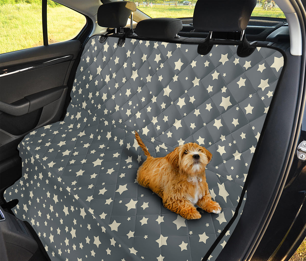 Cute Star Pattern Print Pet Car Back Seat Cover