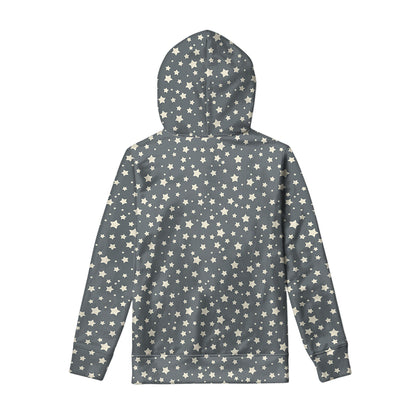 Cute Star Pattern Print Pullover Hoodie