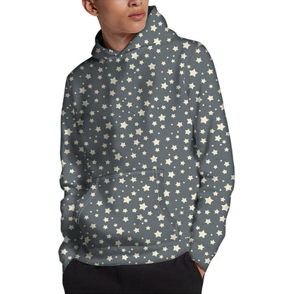 Cute Star Pattern Print Pullover Hoodie