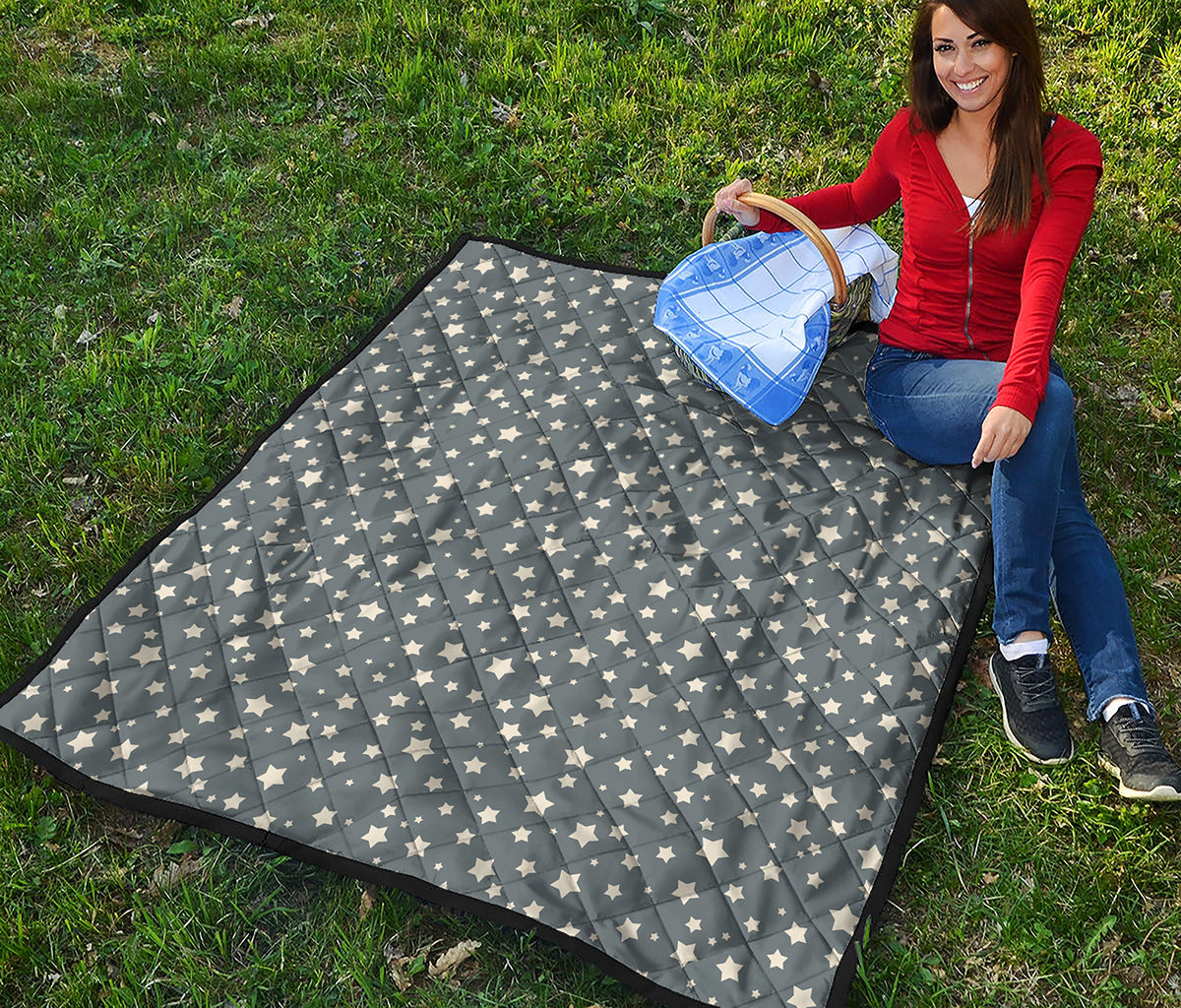 Cute Star Pattern Print Quilt
