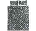 Cute Star Pattern Print Quilt Bed Set
